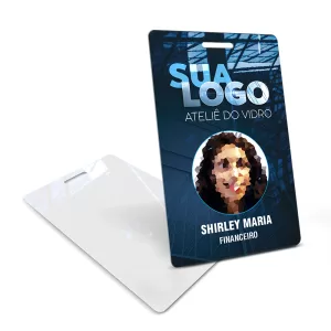 Crachá Personalizado vertical 75g – 4×0