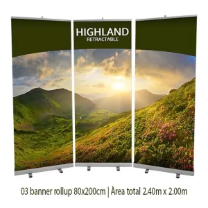 Banner Roll Up com Lona Personalizada – 03und