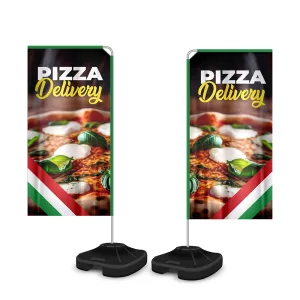 Wind Banner Kit Completo 1.80mt Retangular – 03und