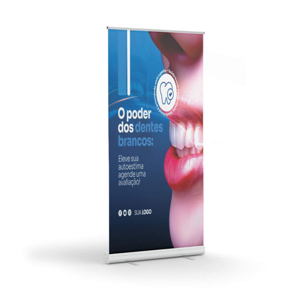 Banner Roll Up com Lona Personalizada - 03und