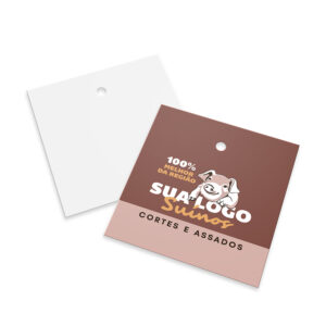 Tag em Papel Couchê Brilho - 45x51mm - 4x0