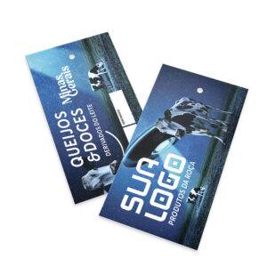 Tag em Papel Couchê Brilho - 91x51mm - 4x4