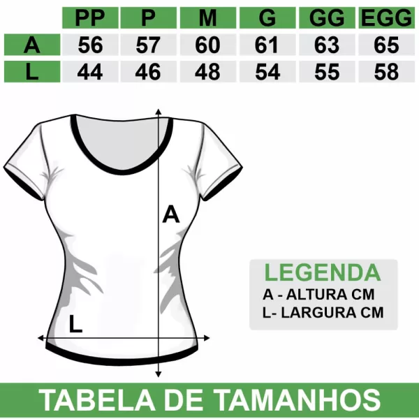 Camisa Dry Fit Baby look Personalizada - tamanhos