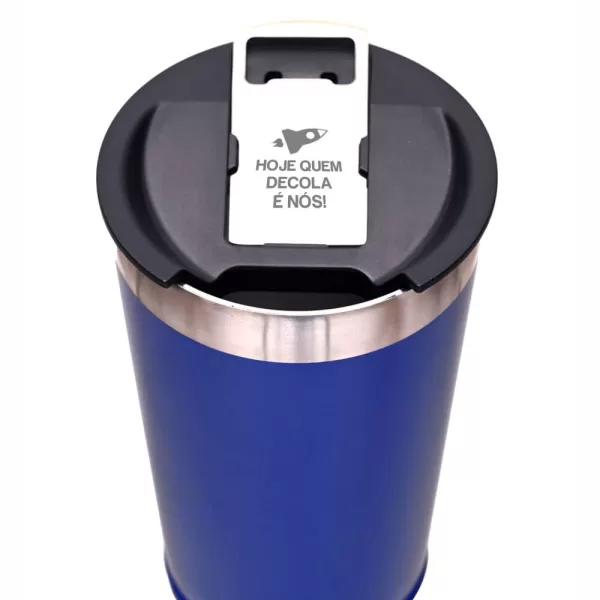 copo termico 470ml personalizado tampa