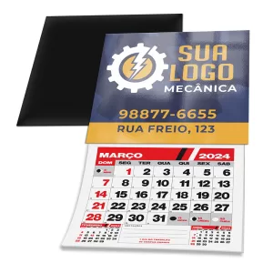 ima de geladeira com calendario