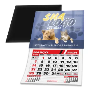 ima de geladeira com calendario