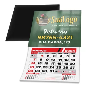 ima de geladeira com calendario