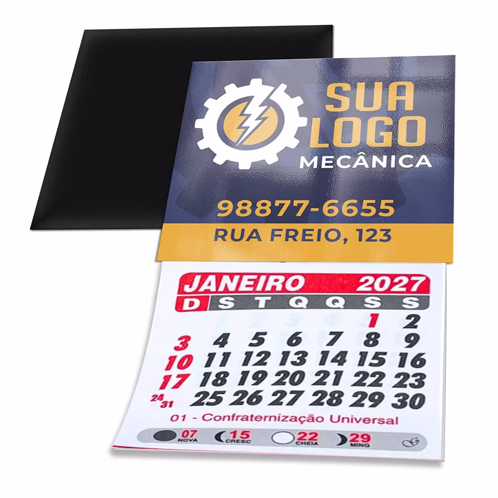 ima de geladeira com calendario