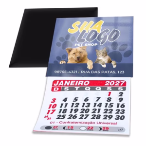 ima de geladeira com calendario