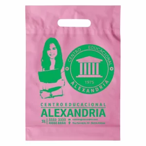 sacola personalizada boca vazada 15x20cm