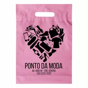 sacola personalizada boca vazada 15x20cm